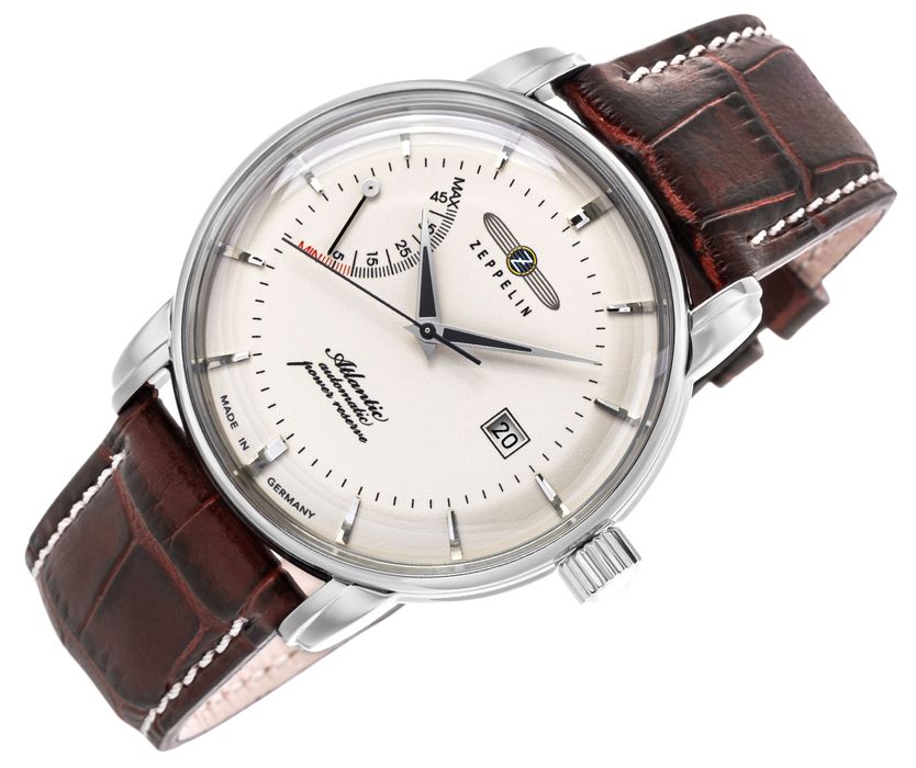 zegarek męski zeppelin atlantic automatic power reserve  8462-5 + box
