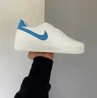 Nike Air Force 1. Rozmiar 46. Białe z Niebieskim. ZAMÓW! NOWE