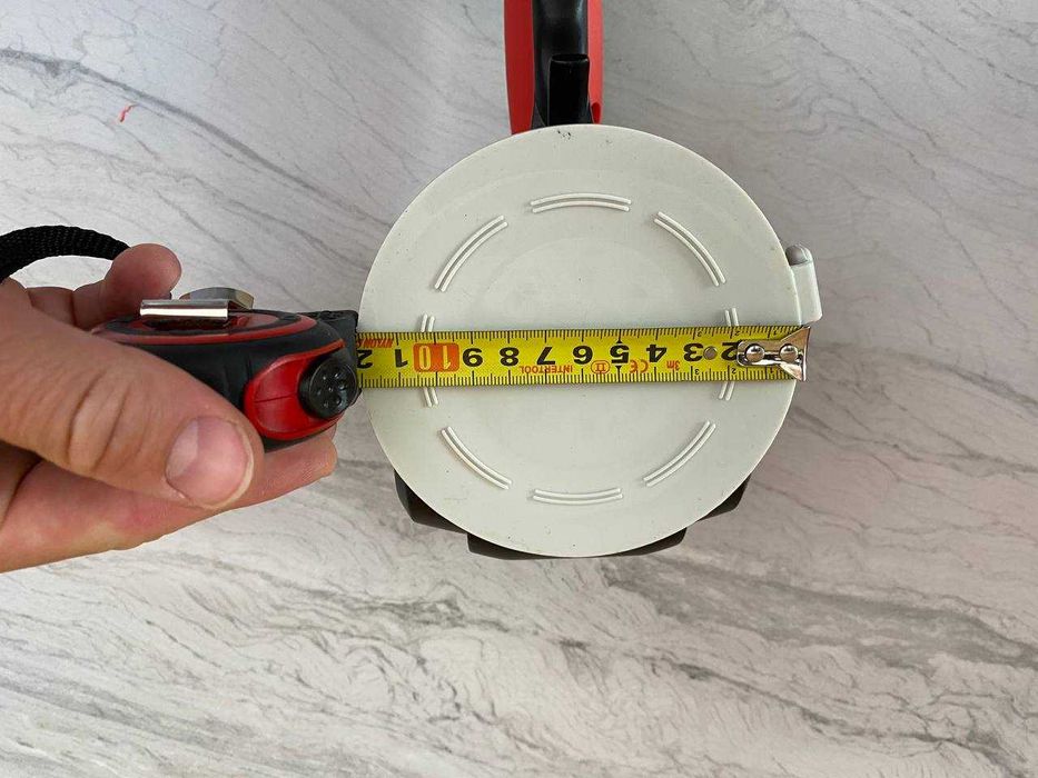 123 мм Віброприсоска Shijing 9393 + Акб 4.0Ah Біла гума з регулюванням