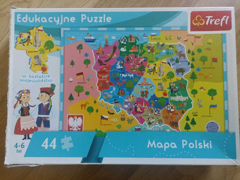 Edukacyjne Puzzle Mapa Polski