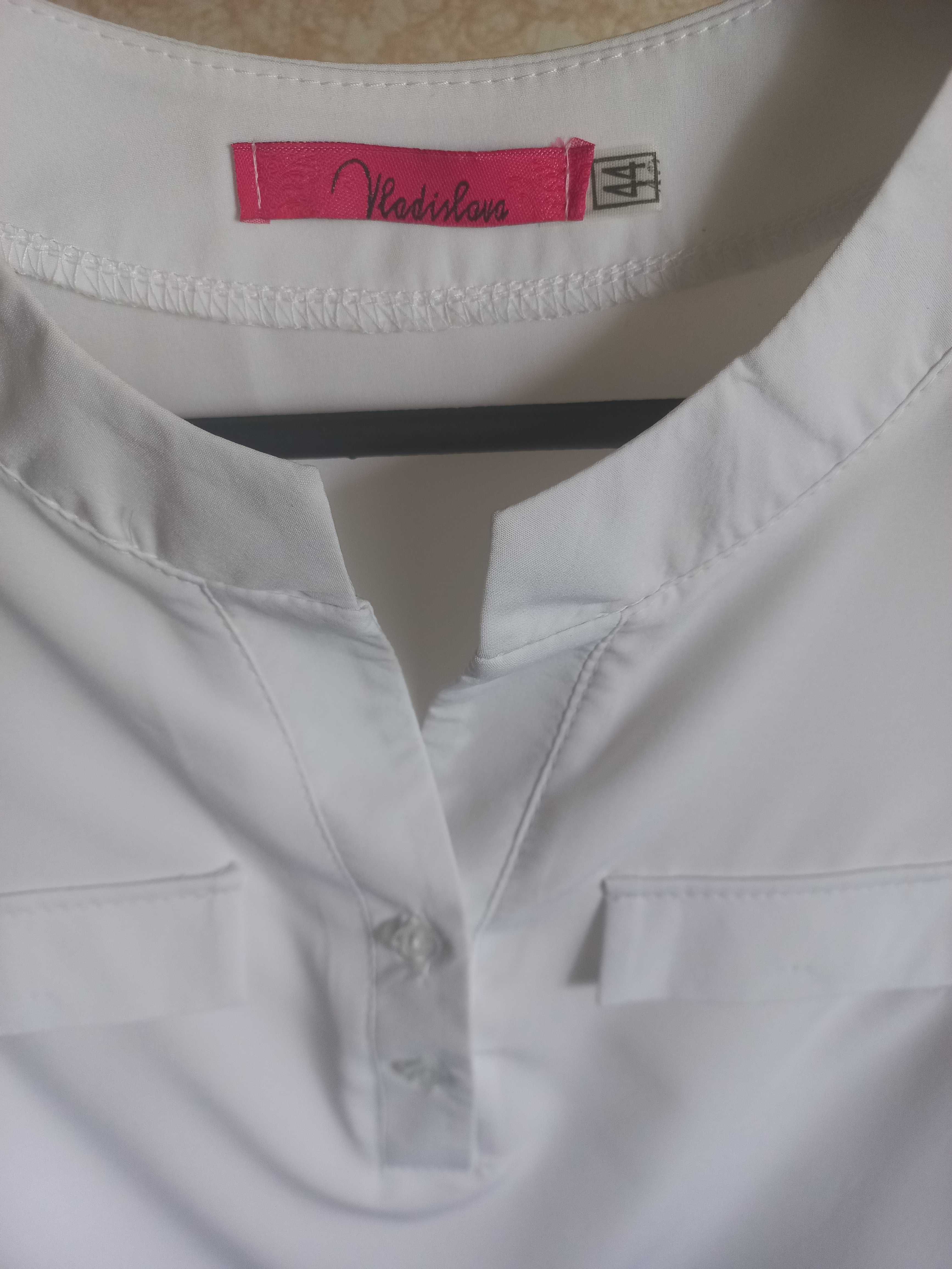 Блуза біла жіноча, розмір 44