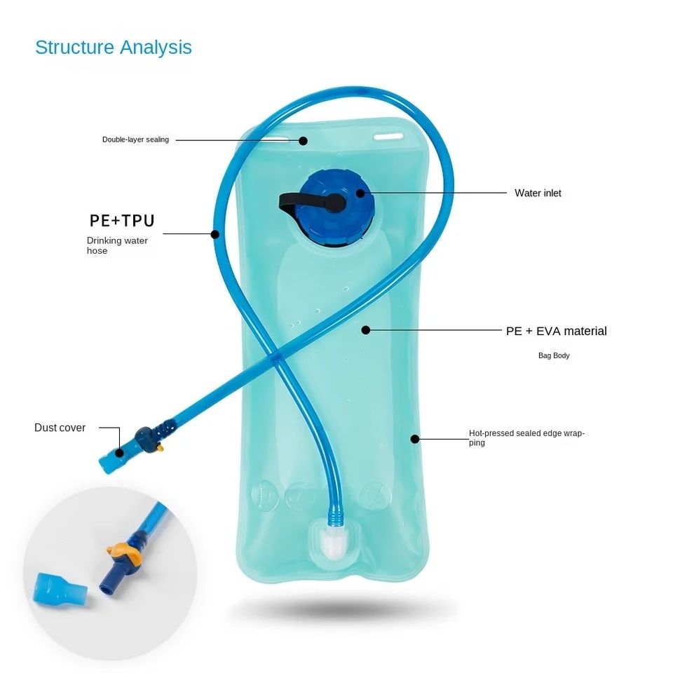 Bolsa agua hidratação 2L