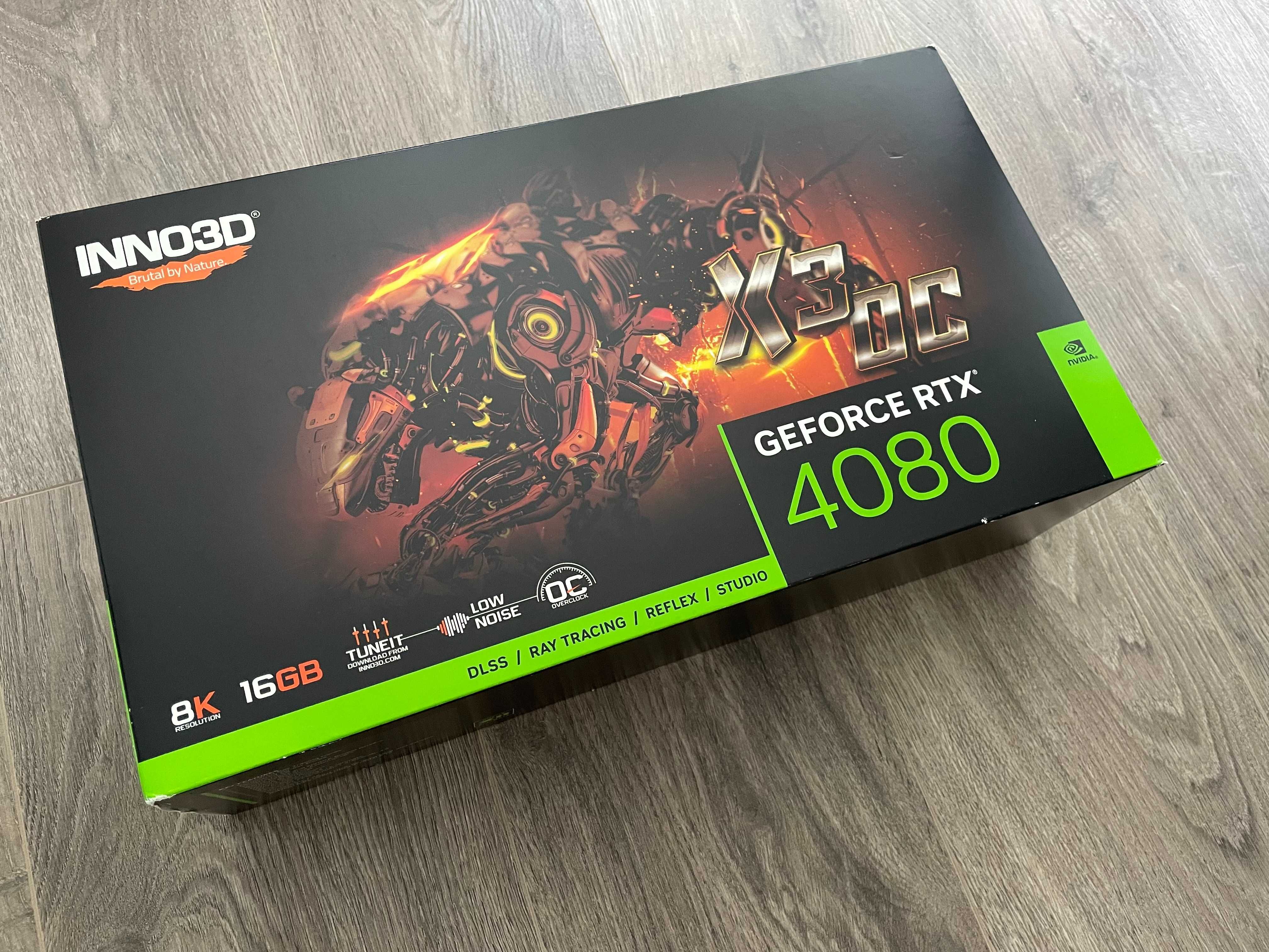 Karta graficzna Inno3D RTX 4080 X3 OC 16GB RGB / JAK NOWA / GWARANCJA