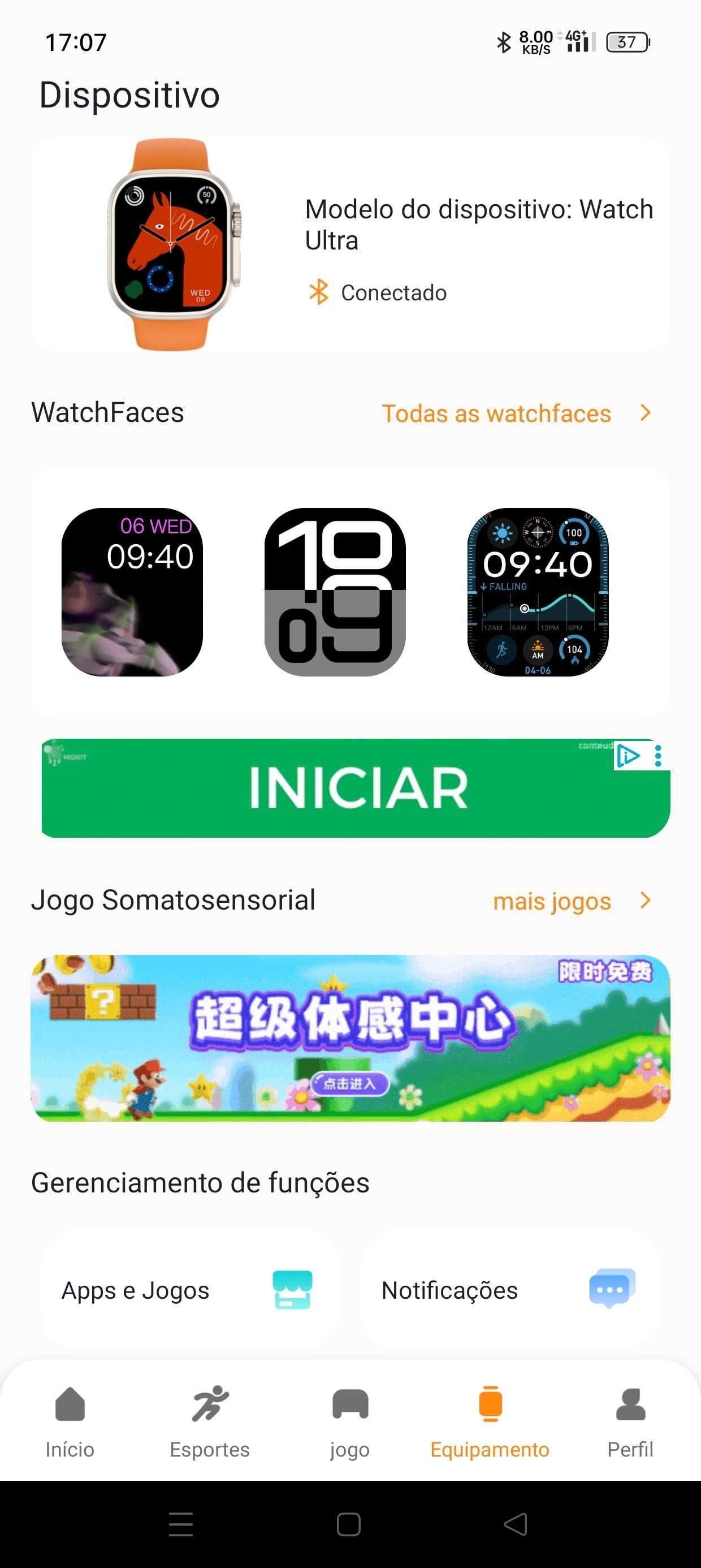Como Apple watch ultra,novo,muita qualidade,corpo em metal
