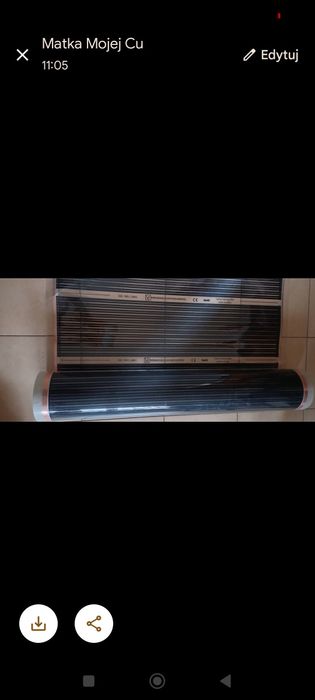 Mata grzewcza podłogowa.