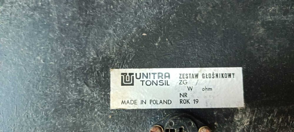 Zestaw głośnikowy Unitra Tonsil ZG