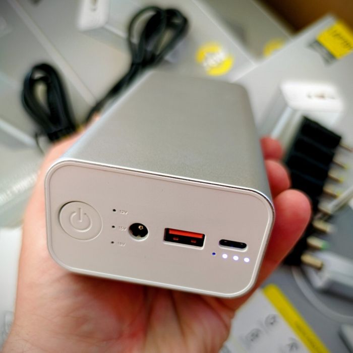 Якісні павербанки для ноутів/роутерів 76W 30000mАh+перехідники під все