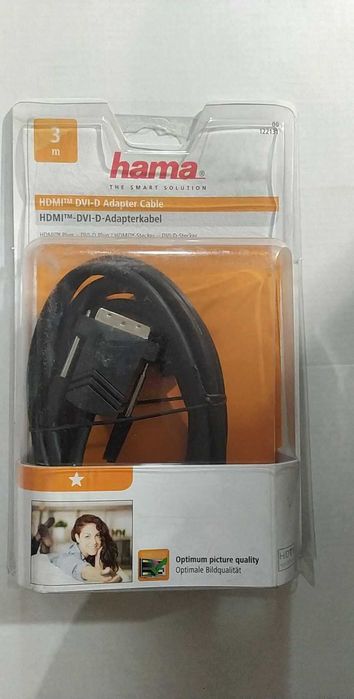 HAMA Kabel HDMI-DVI-D Czarny 3m