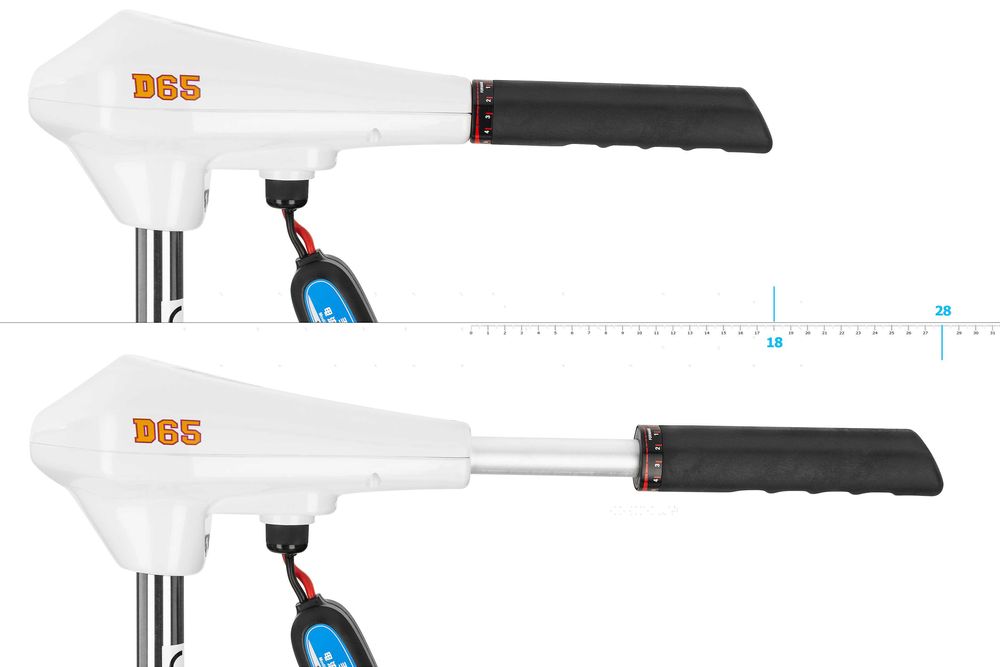Silnik zaburtowy elektryczny HAIBO D 65 lbs 12V do łodzi, pontonu