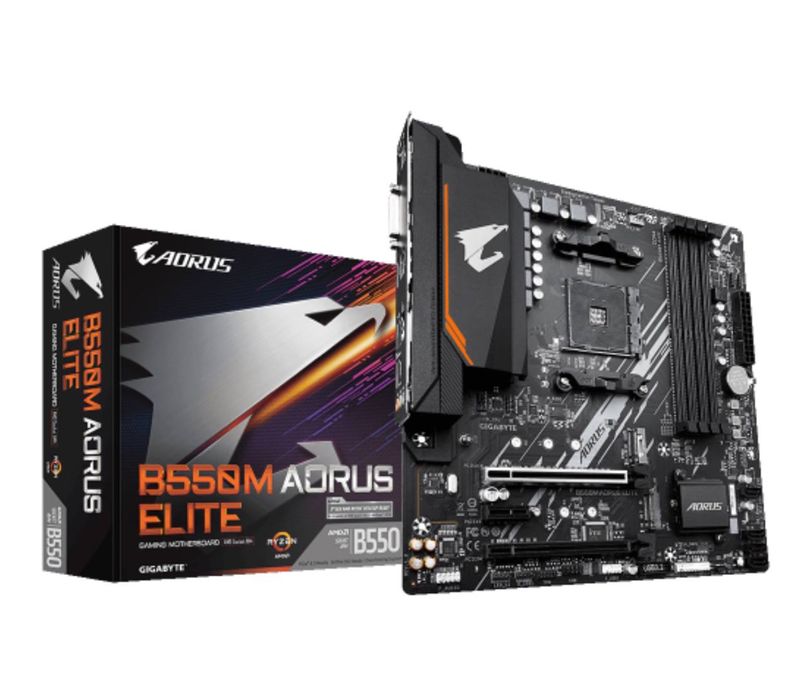 Материнська плата Gigabyte B550M Aorus Elite