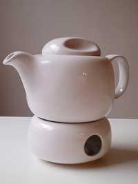 Ładny czajnik (imbryk) + podgrzewacz do herbaty