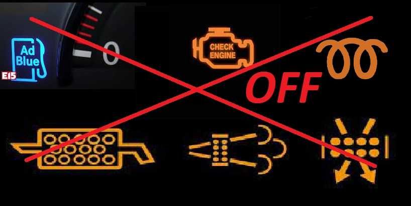 Dpf Egr Scr ADblue Lambda 2 KAT NOX DTC OFF Airbag SRS Chiptuning