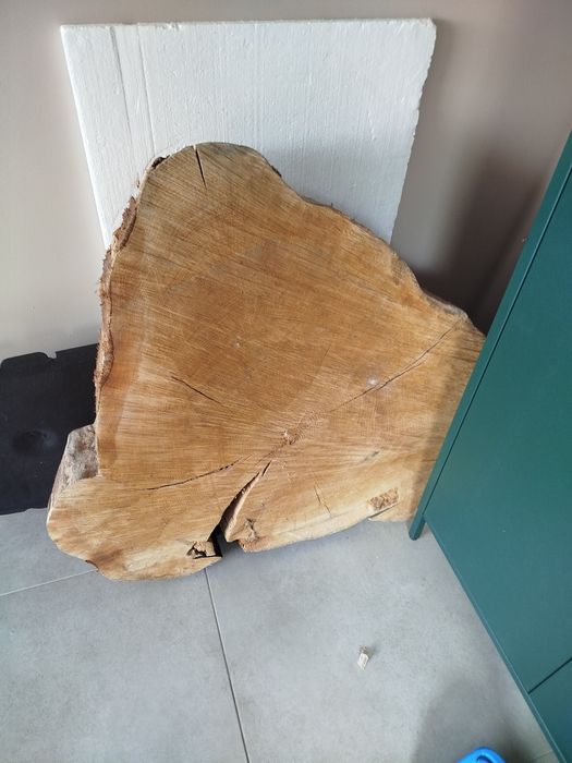 Plaster drewna bukowego grube stolik
