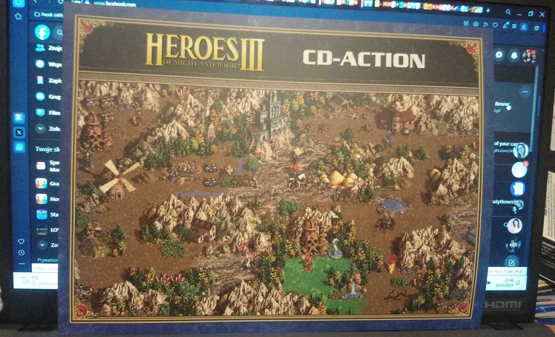 Plansza Heroes of Might & Magic III dodatek CD Action