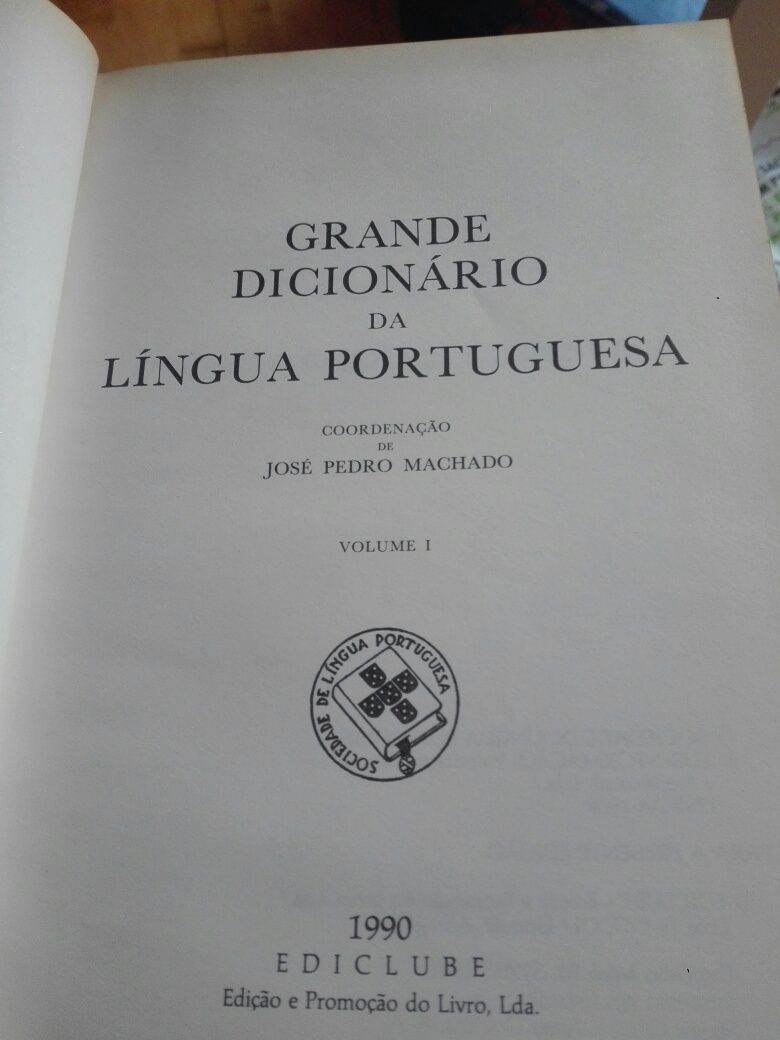 Lote livros grande dicionário da lingua portuguesa