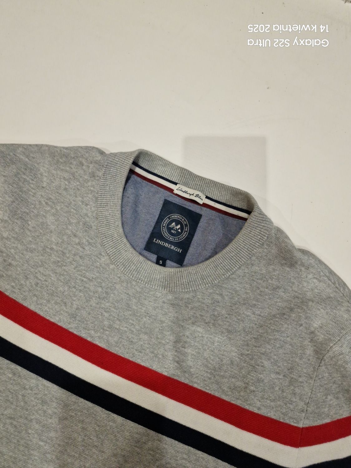 Sweter Lindbergh elegancki roz,S,34,46,m z Okrągły dekoltem