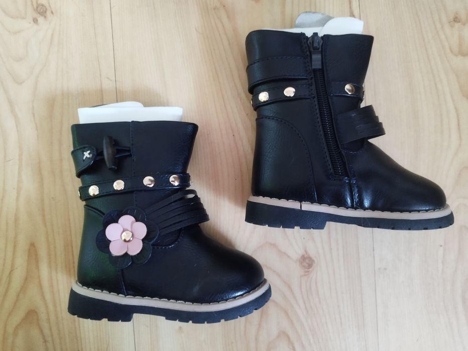 Kozaki ocieplane zimowe dziewczęce .21