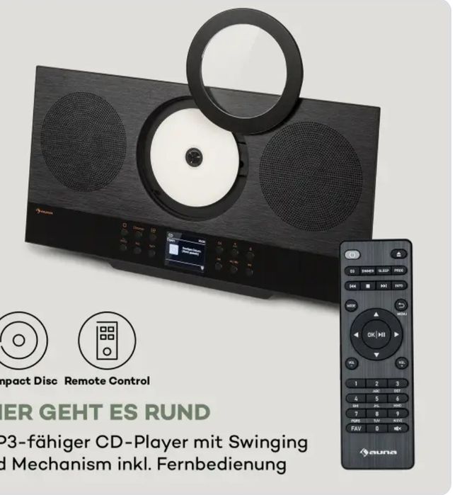 Интернет радио Auna Silver Star /DAB+/FM-радио CD-плеер WiFi