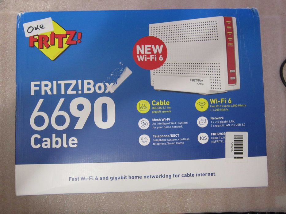 FRITZ!Box 6690 Access Point AVM FRITZ Box 6690 Cable 802.11ax Wi-Fi 6