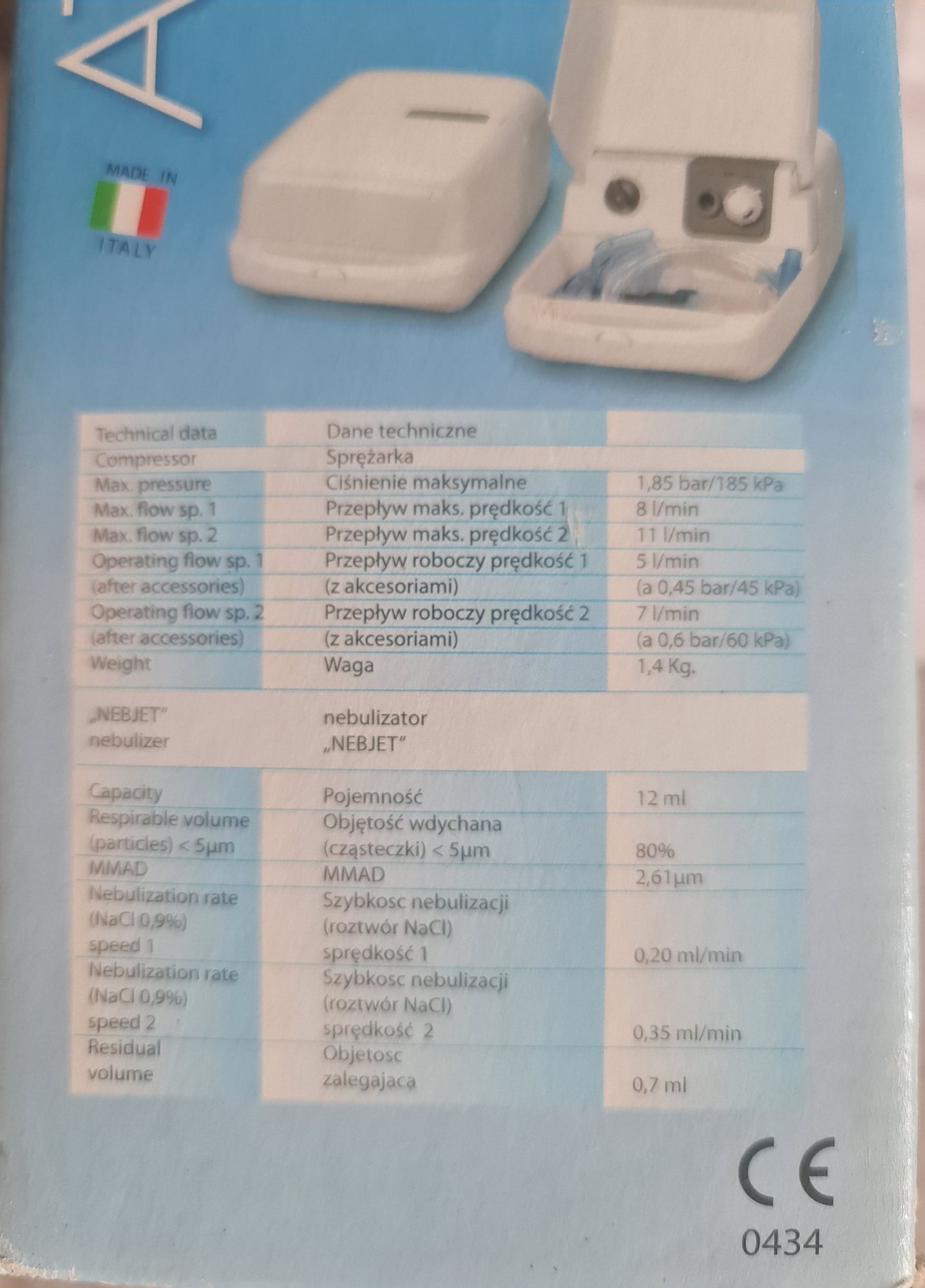 Inhalator kompresorowy