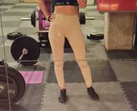 Legginsy Gym Glamour XS bezowe