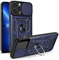 Etui iPhone 13 Pro Hybrid Armor Camshield - Niebieskie