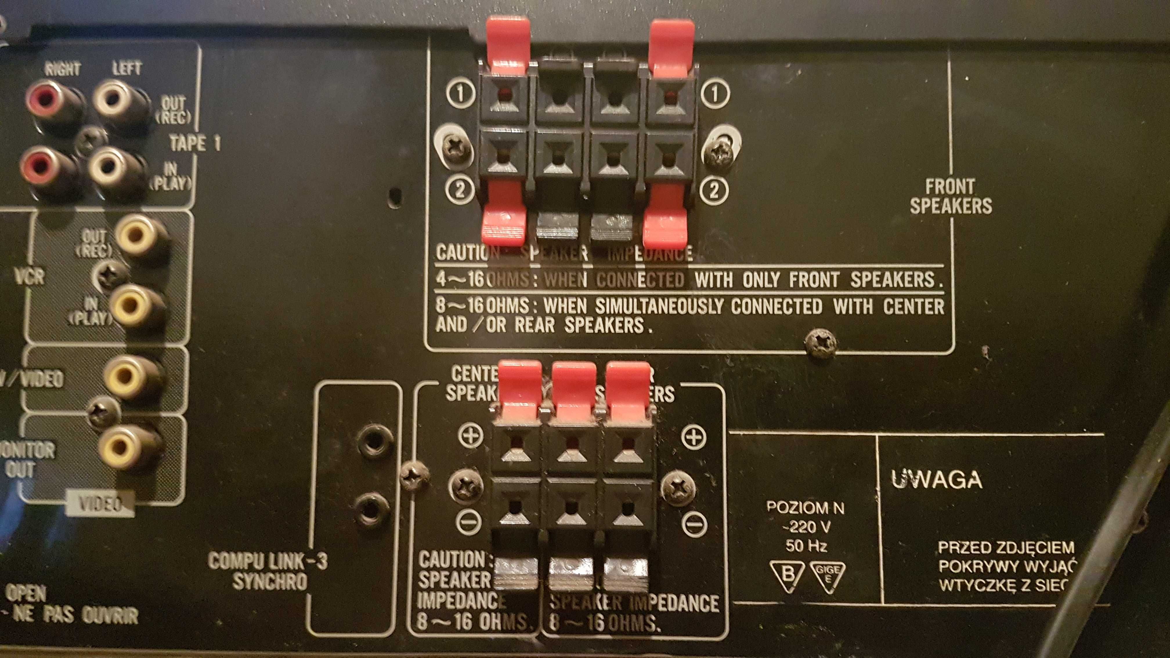 amplituner JVC-RX616RBK ( do naprawy lub na części  )
