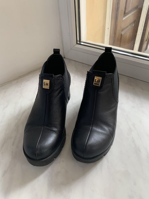 Осінні/весняні жіночі черевички з натуральної шкіри, фірма SM
