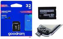 Karta 32GB Goodram + Adapter MS PRO DUO do PSP * Video-Play Wejherowo