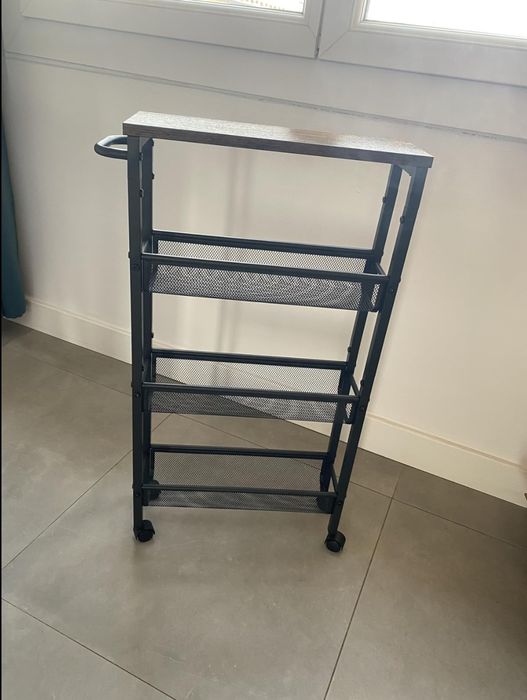 Nowy organizer wózeczek pomocnik kuchenny w stylu loft półka na kołach