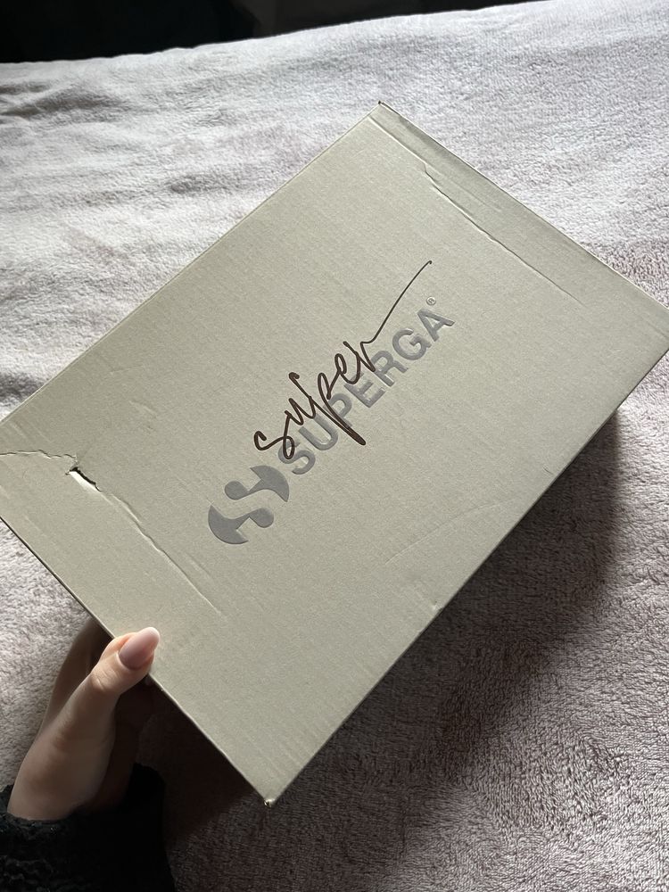Buty Superga sneakersy trampki wysokie platforma 38 beżowe