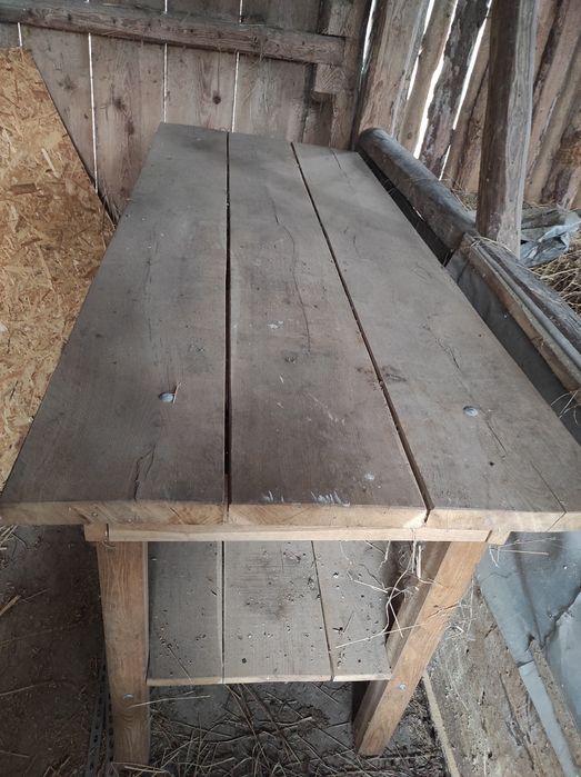 Stół warsztatowy drewniany(dębowy)