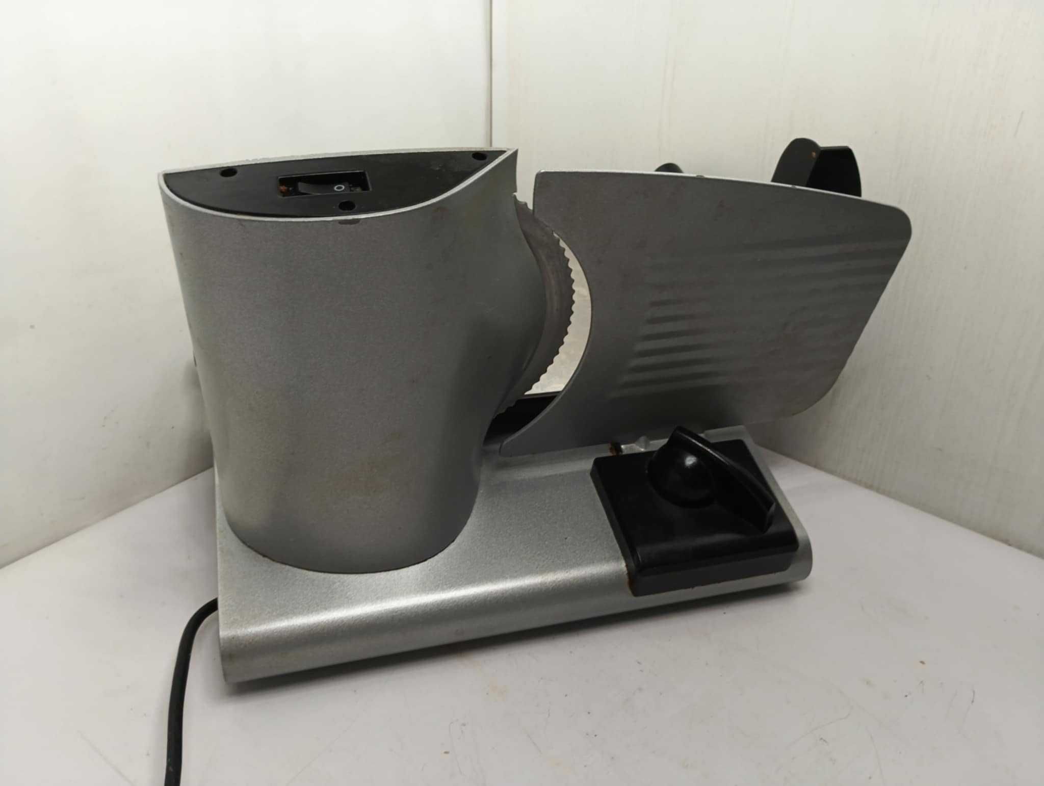 Krajalnica elektryczna MPM MKR-02M metalowa srebrna
