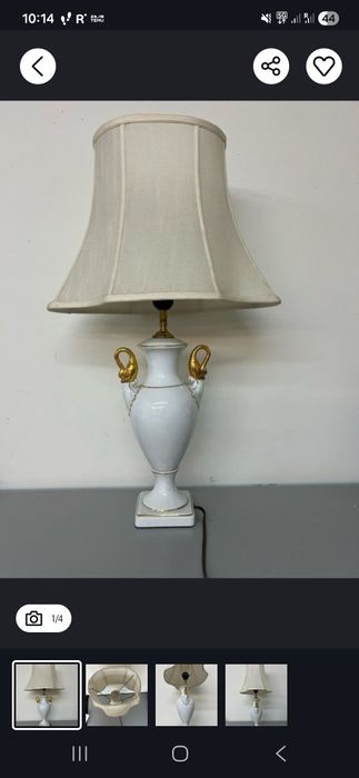 Porcelanowa lampa stojąca