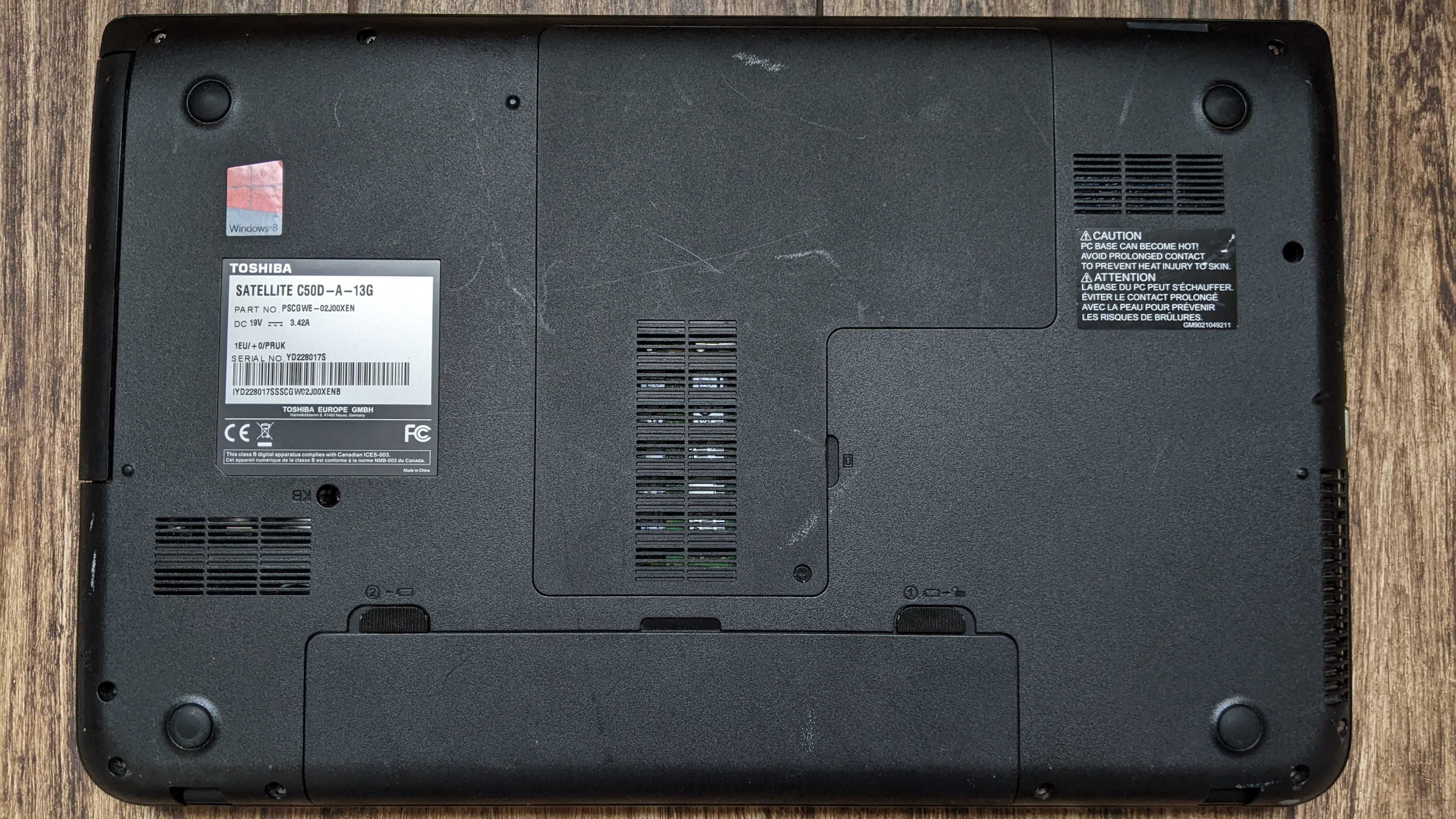 Ноутбук Toshiba Setellite C50D-A-13G 8GB RAM 1TB 15.6" AMD A6 4-Ядра