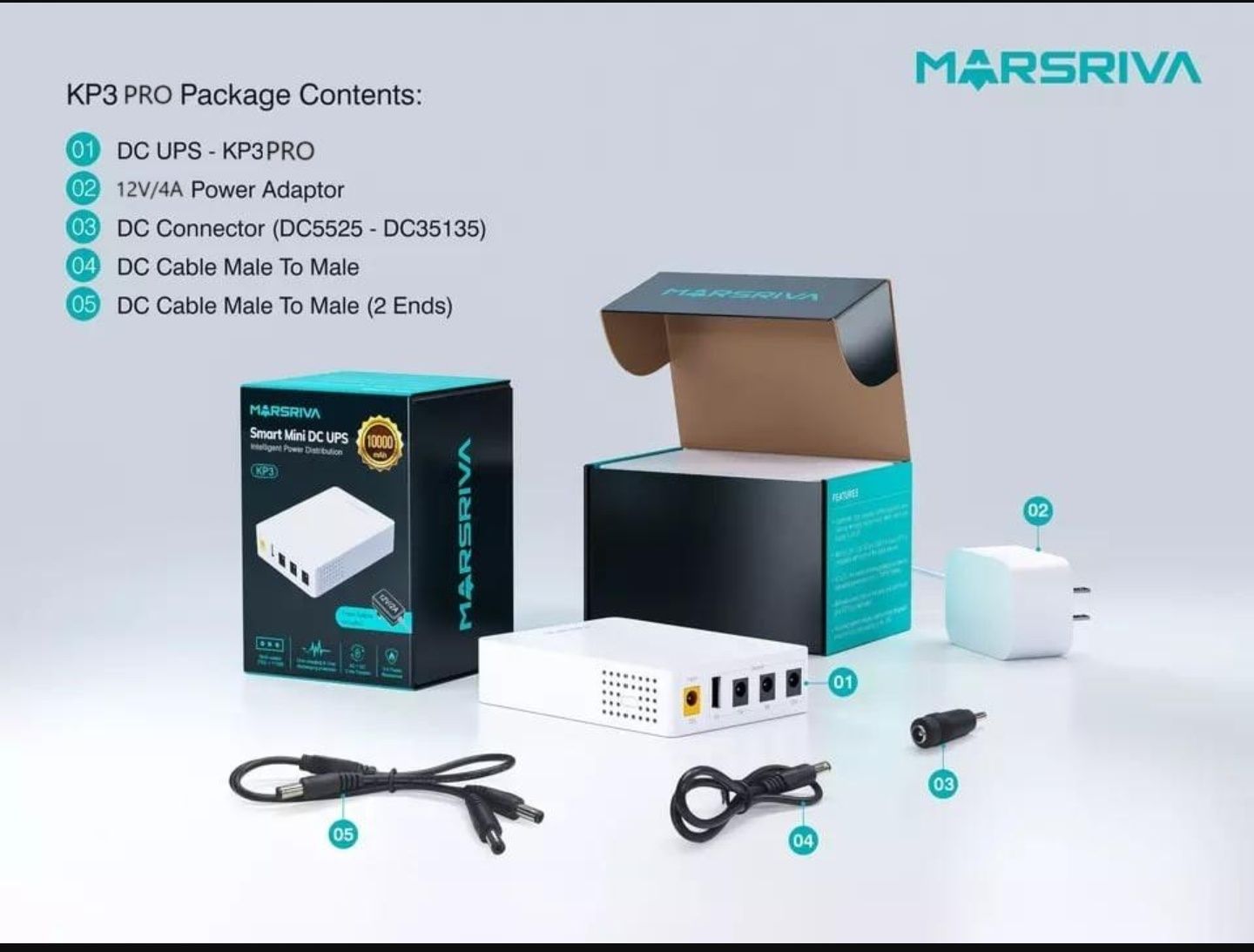 Marsriva KP3 PRO 3A дбж для роутера mini ups wifi без світла
