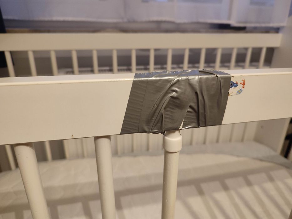 Łóżeczko niemowlęce chmurka Klupś z szufladą