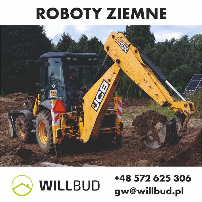 Usługi koparko-ładowarką + operator