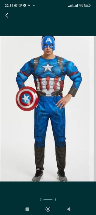 Дорослий чоловічий костюм Халк, Спайдермен, Бетмен, Капітан Америка