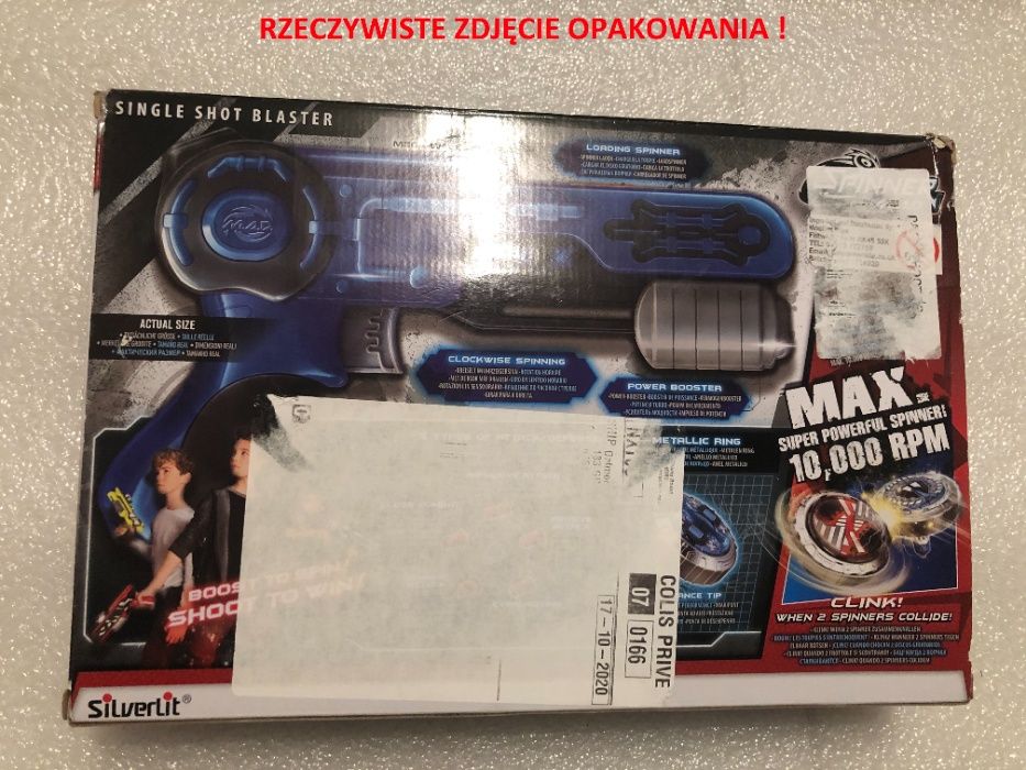 SPINNER MAD 86300 zabawkowy pistolet / wyrzutnia + spinner