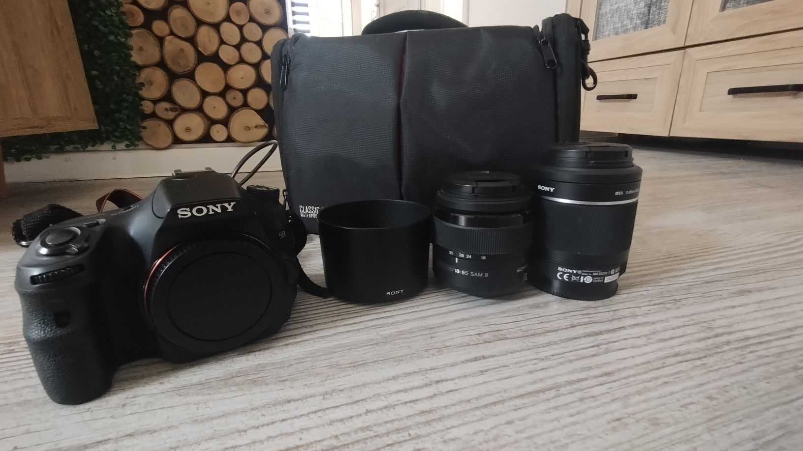 Sony Alpha SLT-A58 + 2 obiektywy + akcesoria – gotowy do fotografowani