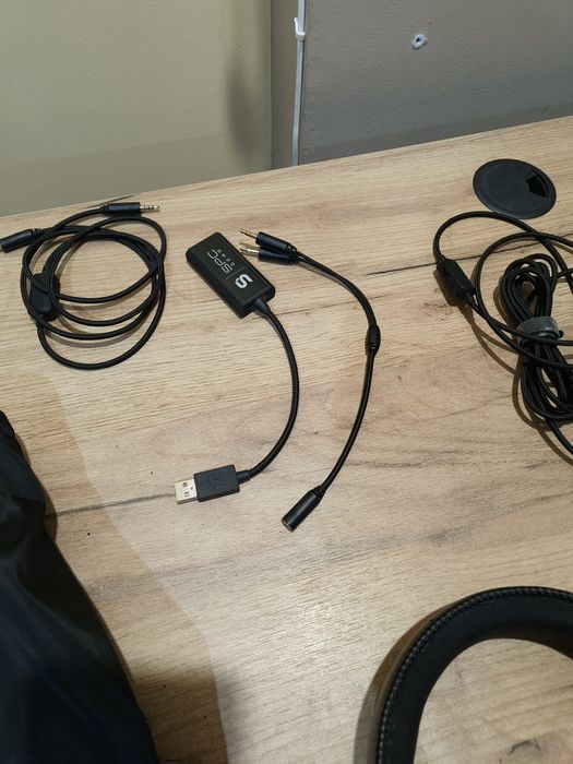 Słuchawki SPC gear viro plus + karta dźwiękowa USB + worek