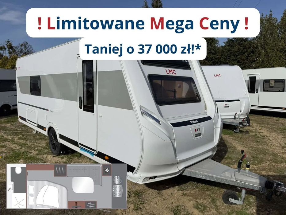 LMC Videro 580D - Nowa, FV23%  - NOWA, 1800kg DMC, FV23%, Hymer Center Pomorze, Oddzielny prysznic !