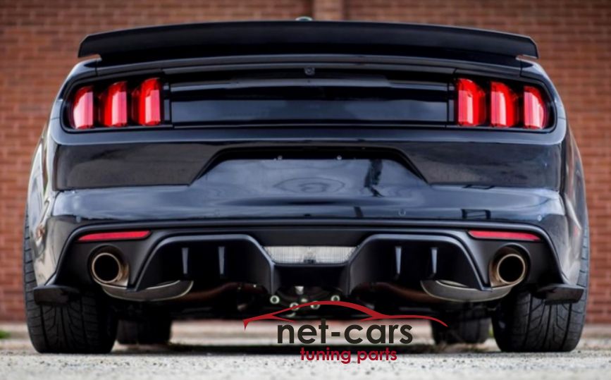 Dyfuzor dokładka zderzaka tył FORD MUSTANG 6 wzór GT 500 RTR 15-17