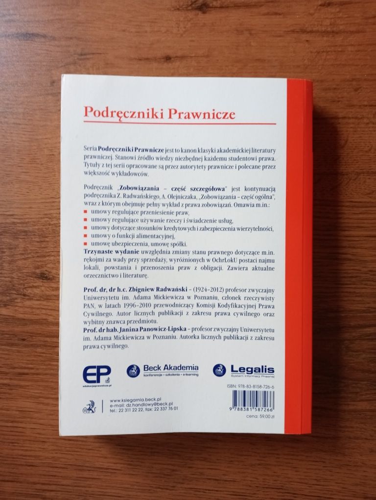 Zobowiązania - część szczegółowa