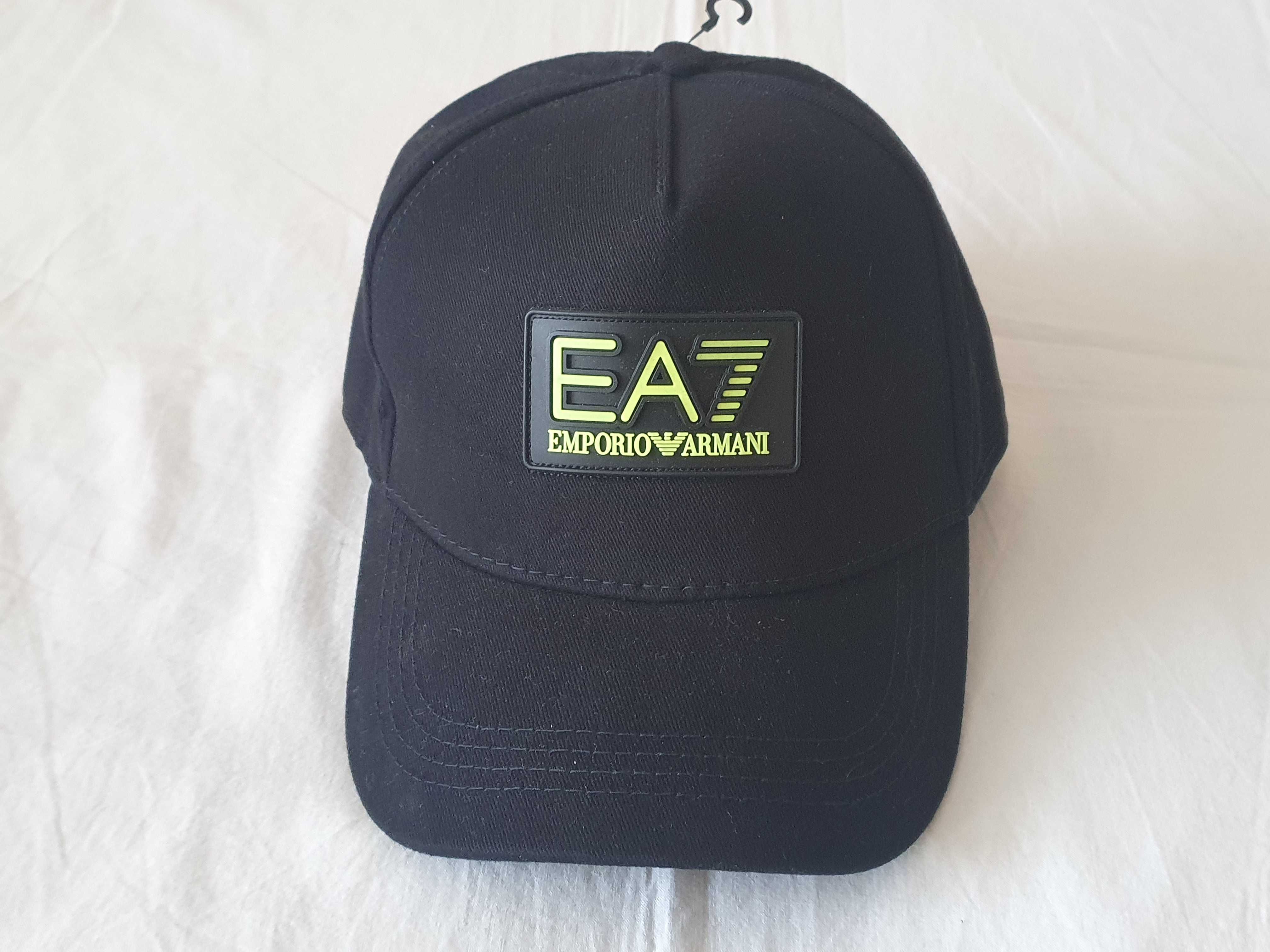 NOWA czapka z daszkiem Emporio Armani snapback EA czarna