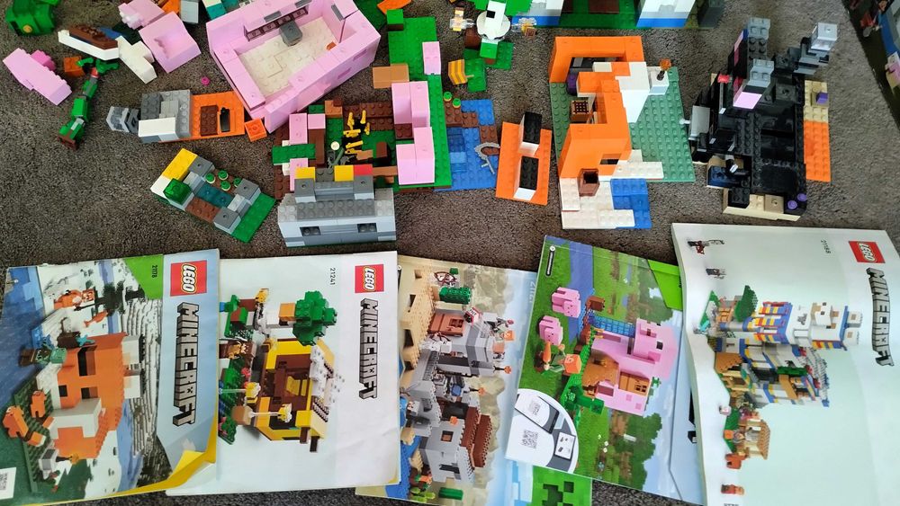 LEGO Minecraft zestawy ponad 100 figurek