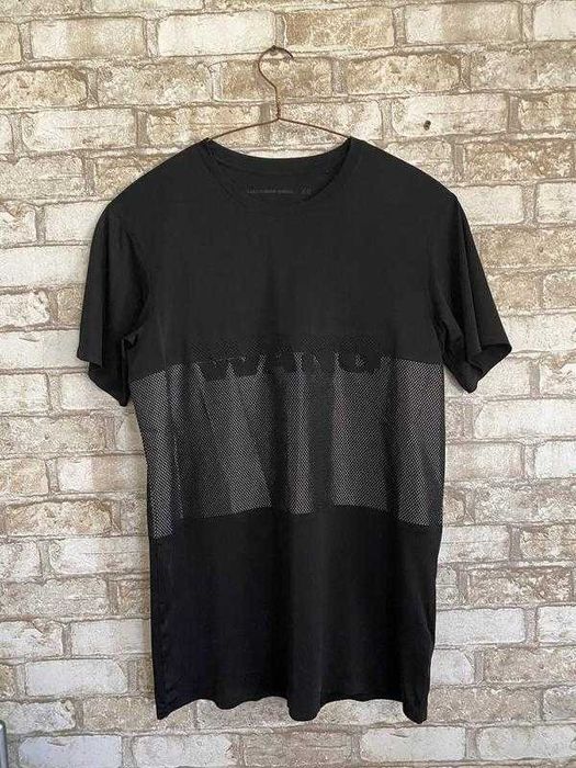 Черное платье-футболка с логотипом alexander wang