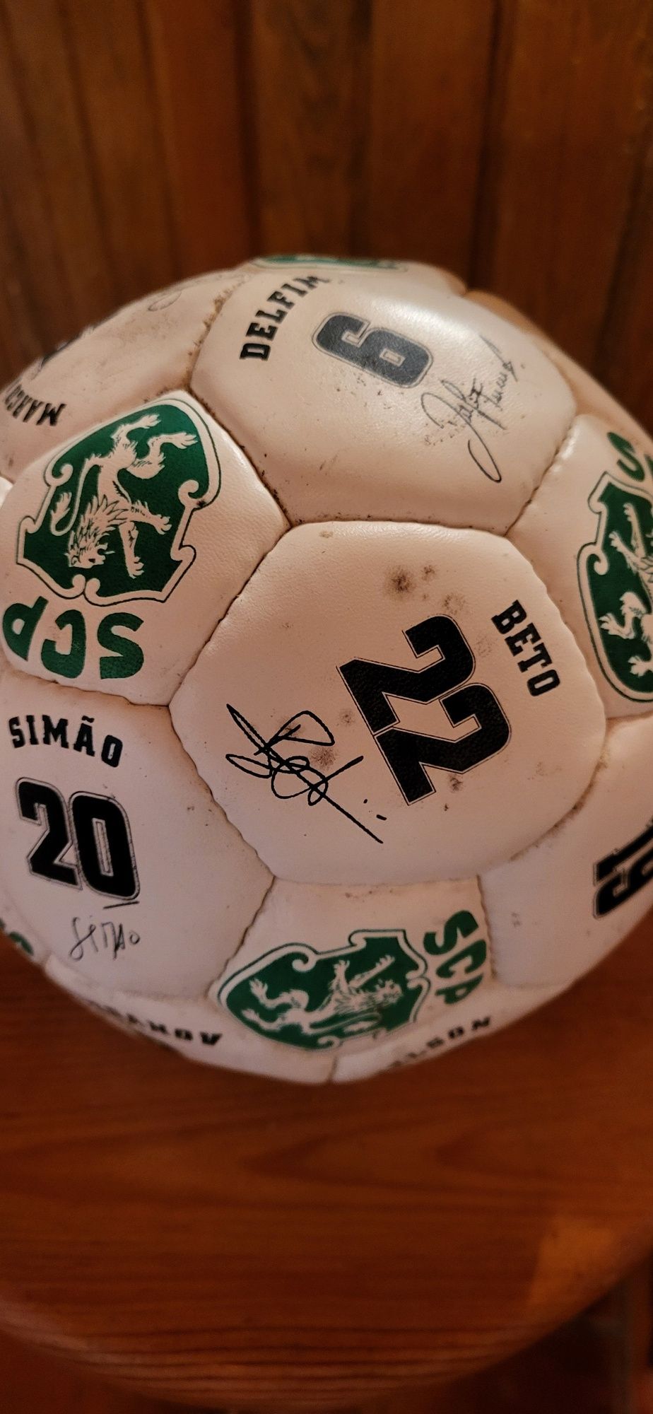 Bola de Futebol Autografada