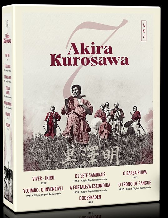 Caixa Akira Kurosawa colecionador 7 DVD